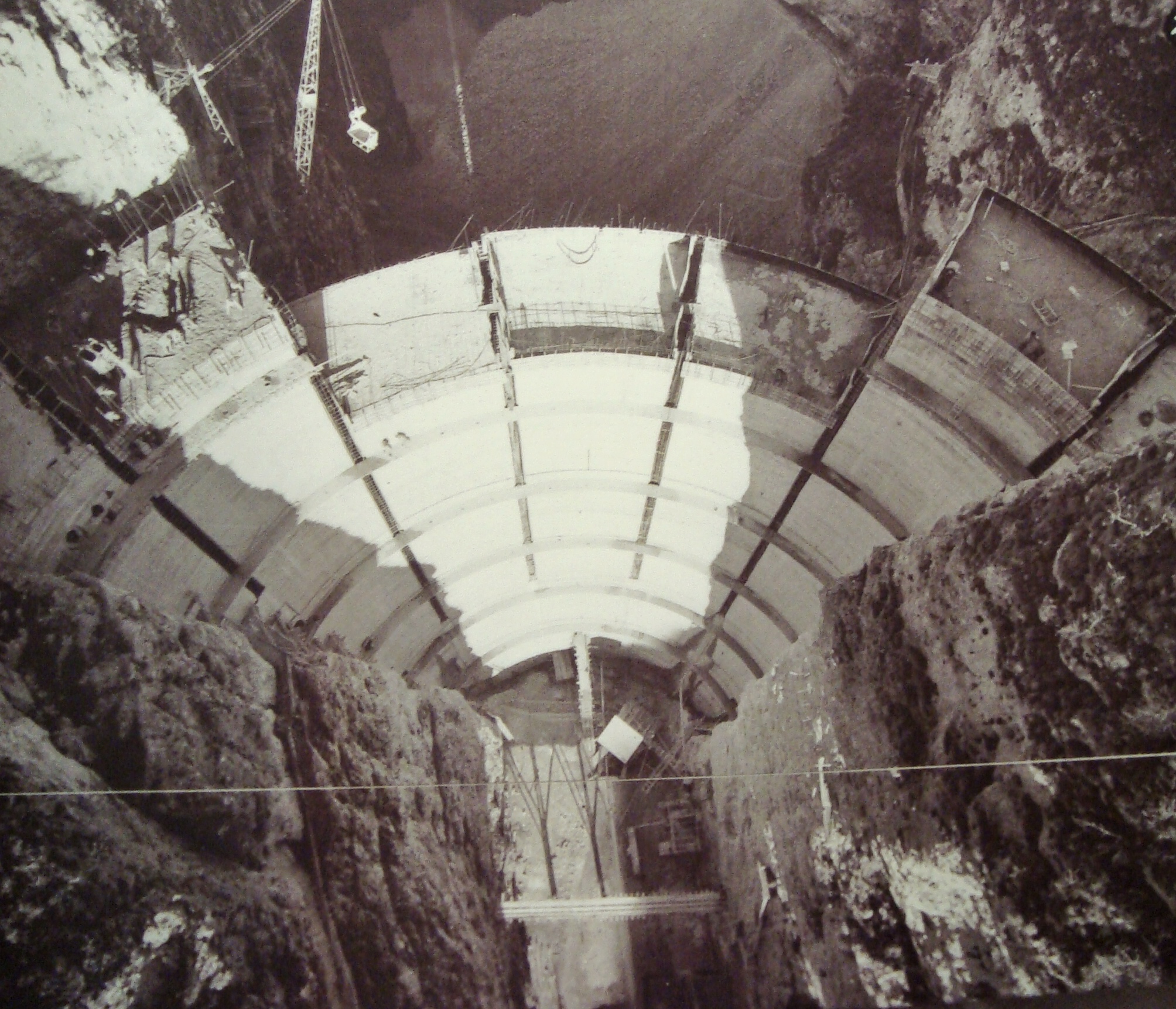 diga di Santa Giustina in costruzione 1948