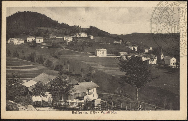 vecchie cartoline Alta Val di Non - Ruffrè 1929 
