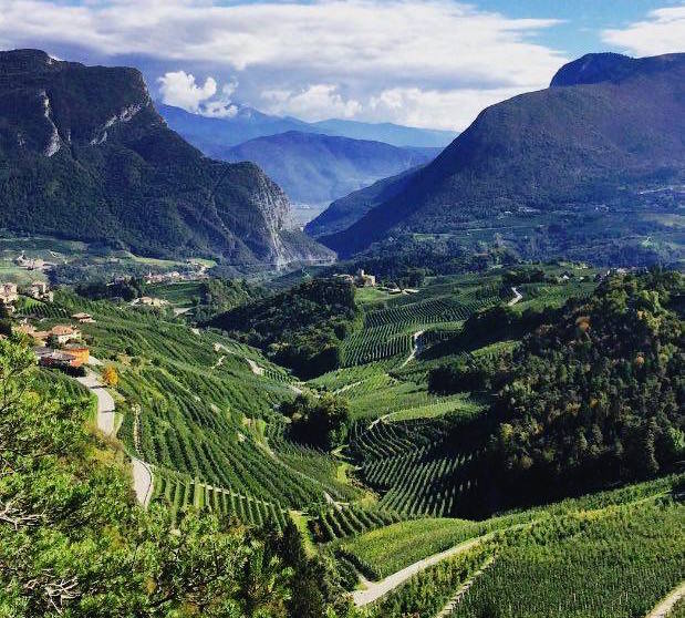 vista sulla rocchetta val di non