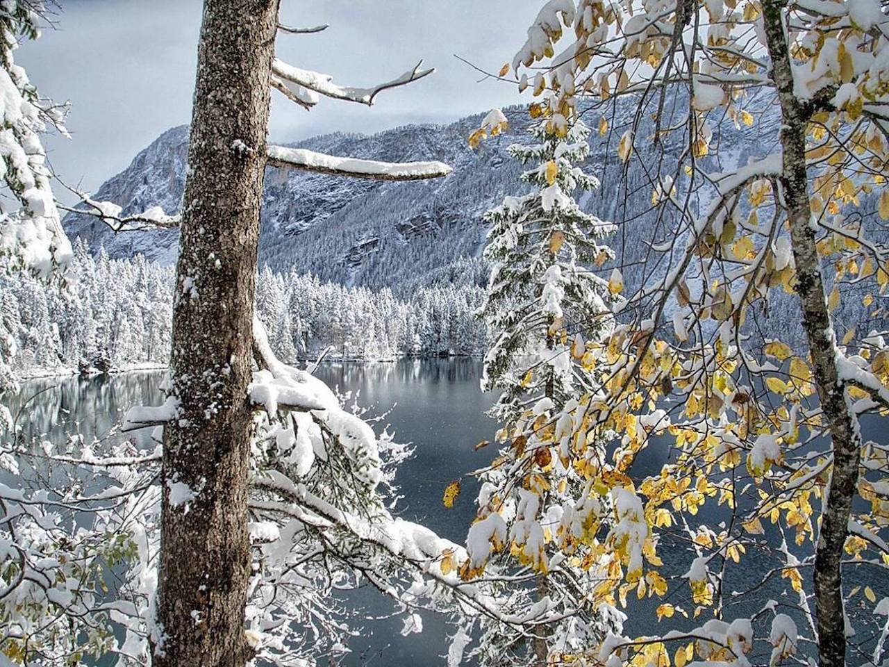 inverno in Val di Non-lago di tovel