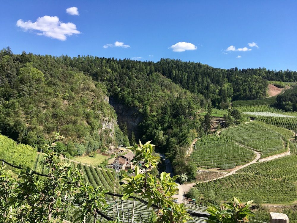 sanzeno-sentiero nella roccia-imbocco del canyon