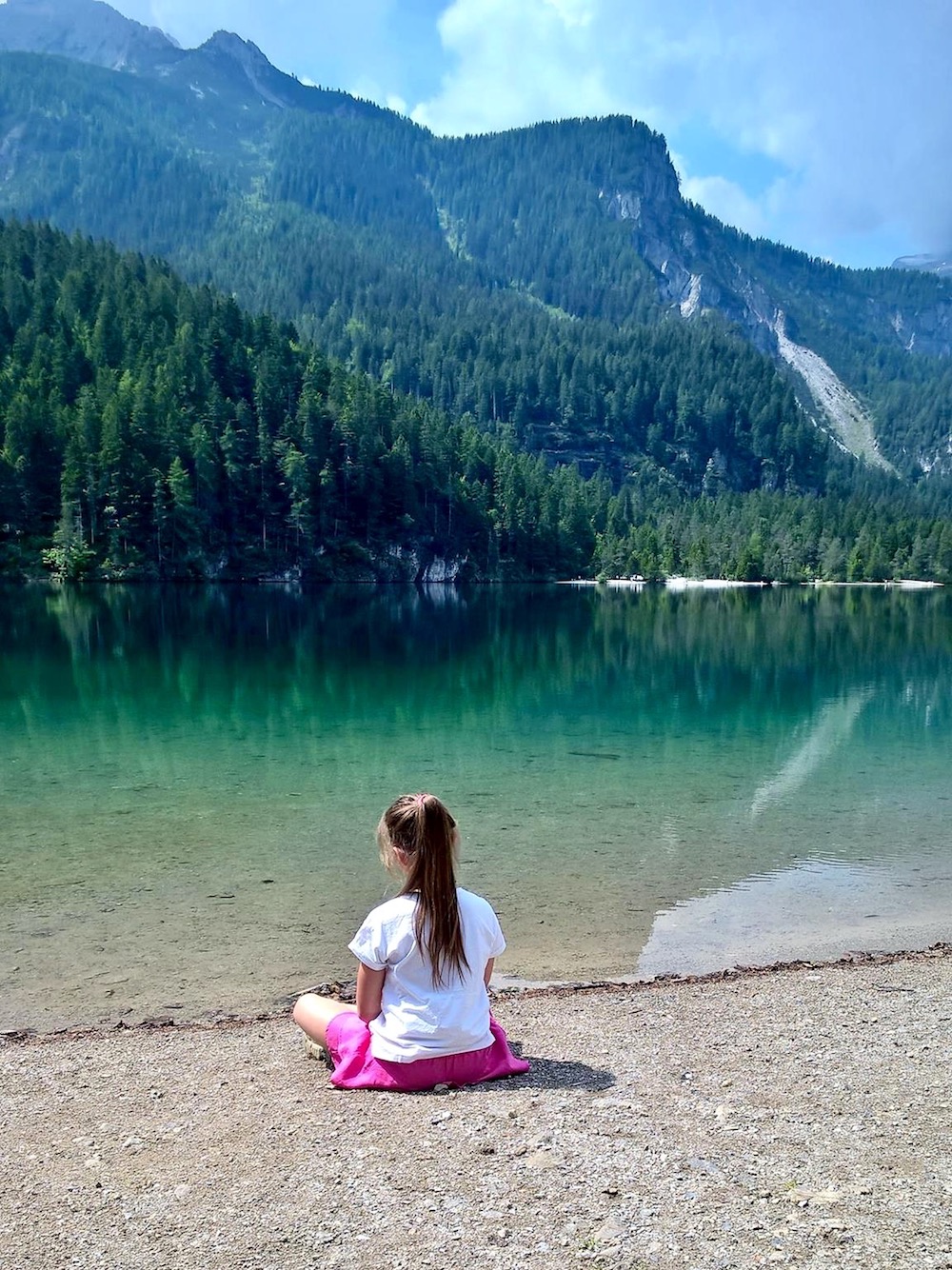 lara giovanazzi-bambini in montagna-lago di tovel-i love val di non