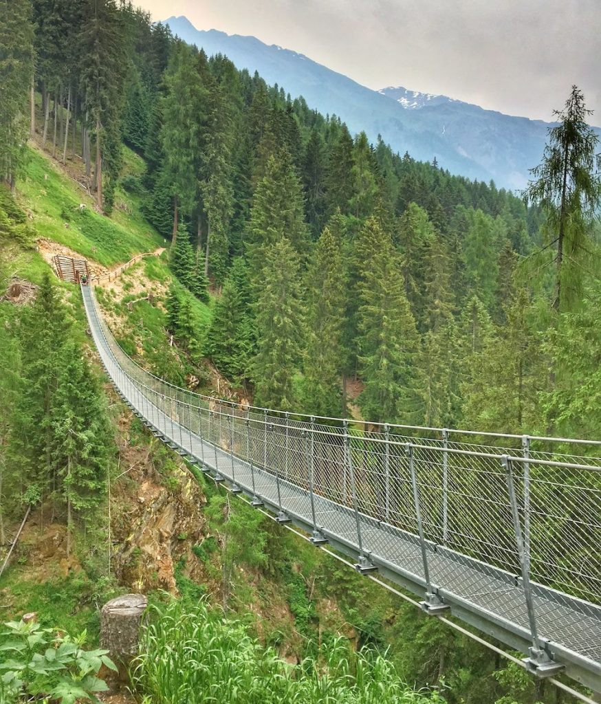 val di rabbi-ponte sospeso