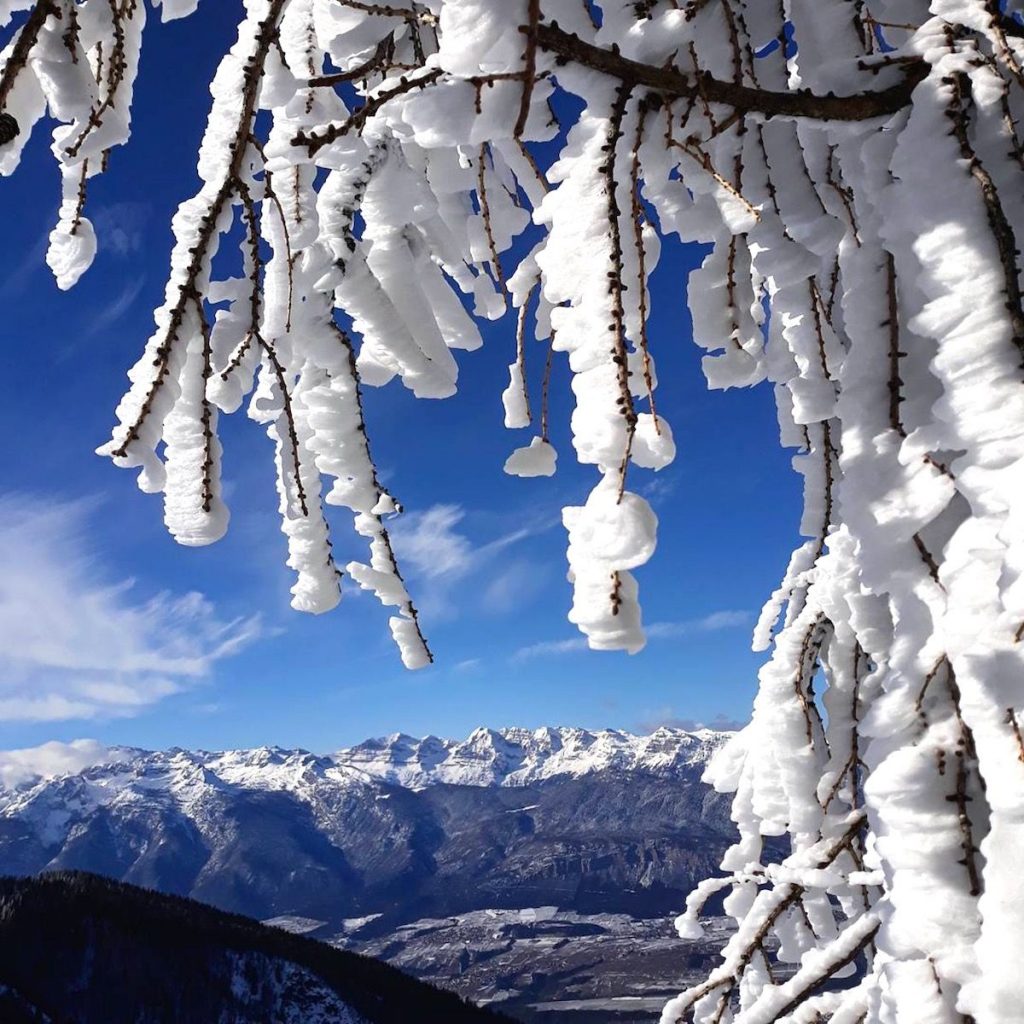 corno di tres in inverno-ciaspole