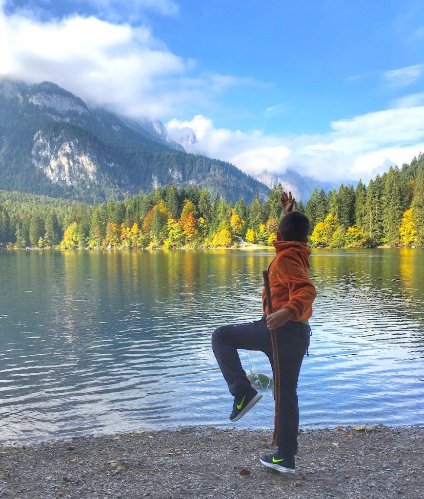 fine settimana in val di non-bambino lago di tovel