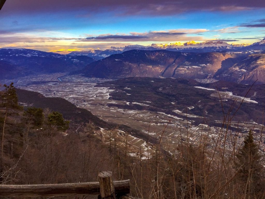 panorama dal monte penegal-bolzano