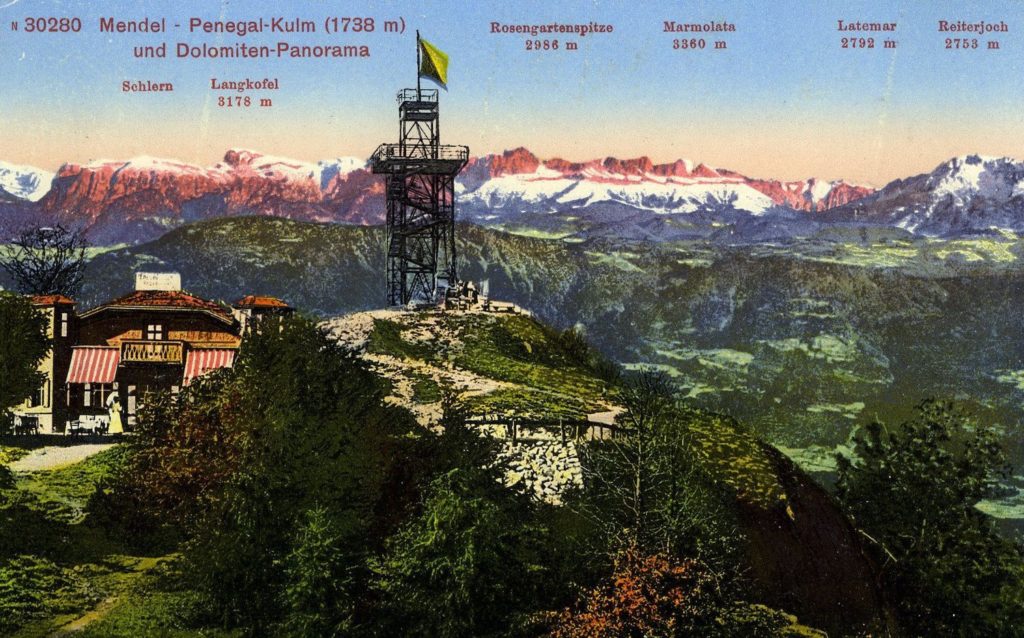 cartolina-come arrivare sul monte penegal