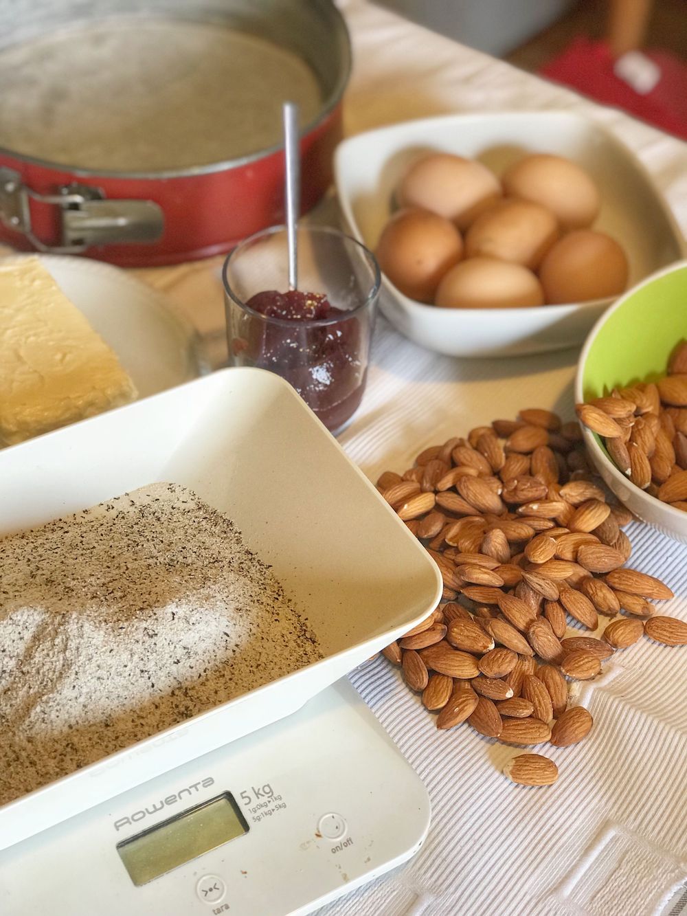 preparazione torta di grano saraceno-ingredienti