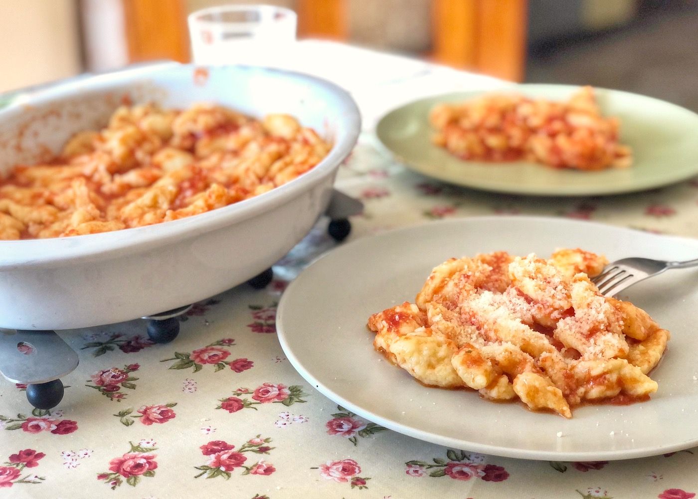 gnocchi dala presa-ricetta veloce gnocchi-variante gnocchetti tirolesi spatzle