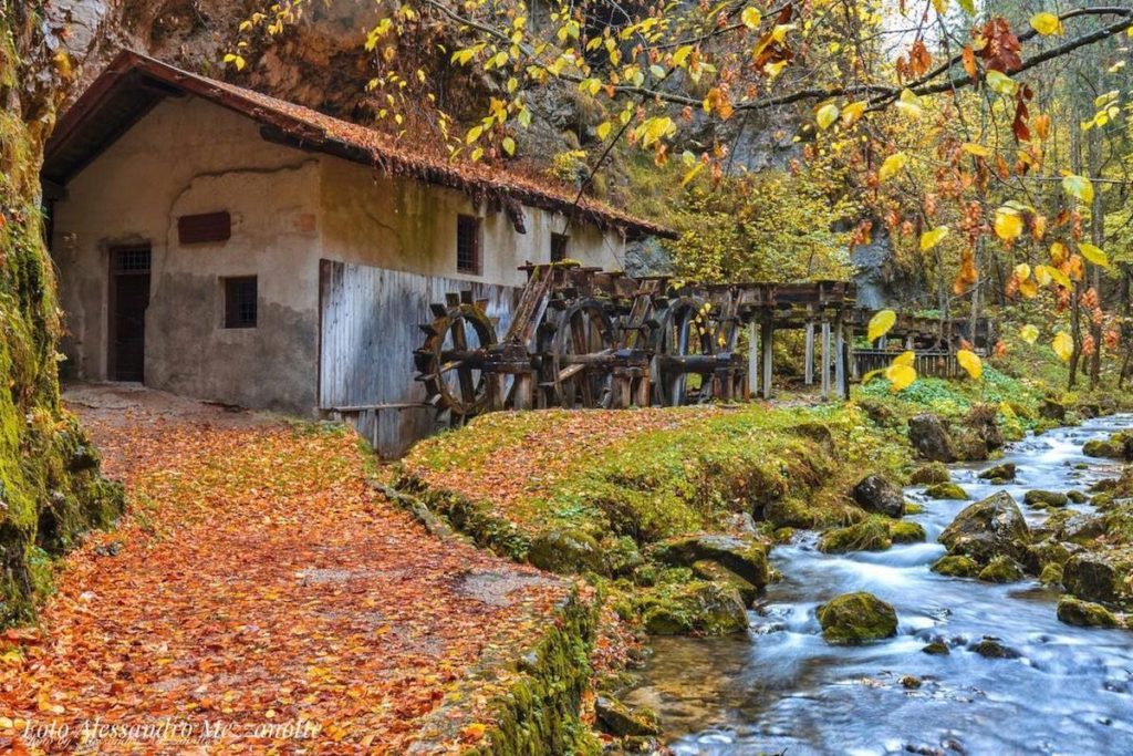 confronto autunno inverno in val di non-mulino di fondo