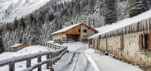 malga di revò-giro delle malghe cloz revò kessel in inverno