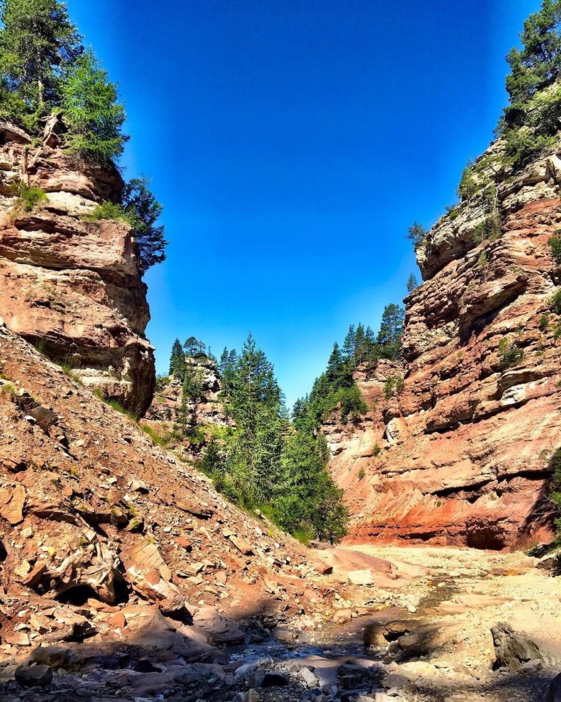 canyon in trentino alto adige-bletterbach