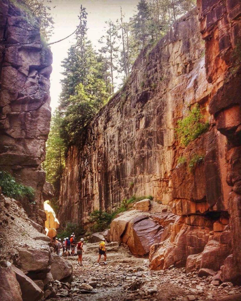 bletterbach-canyon in trentino alto adige