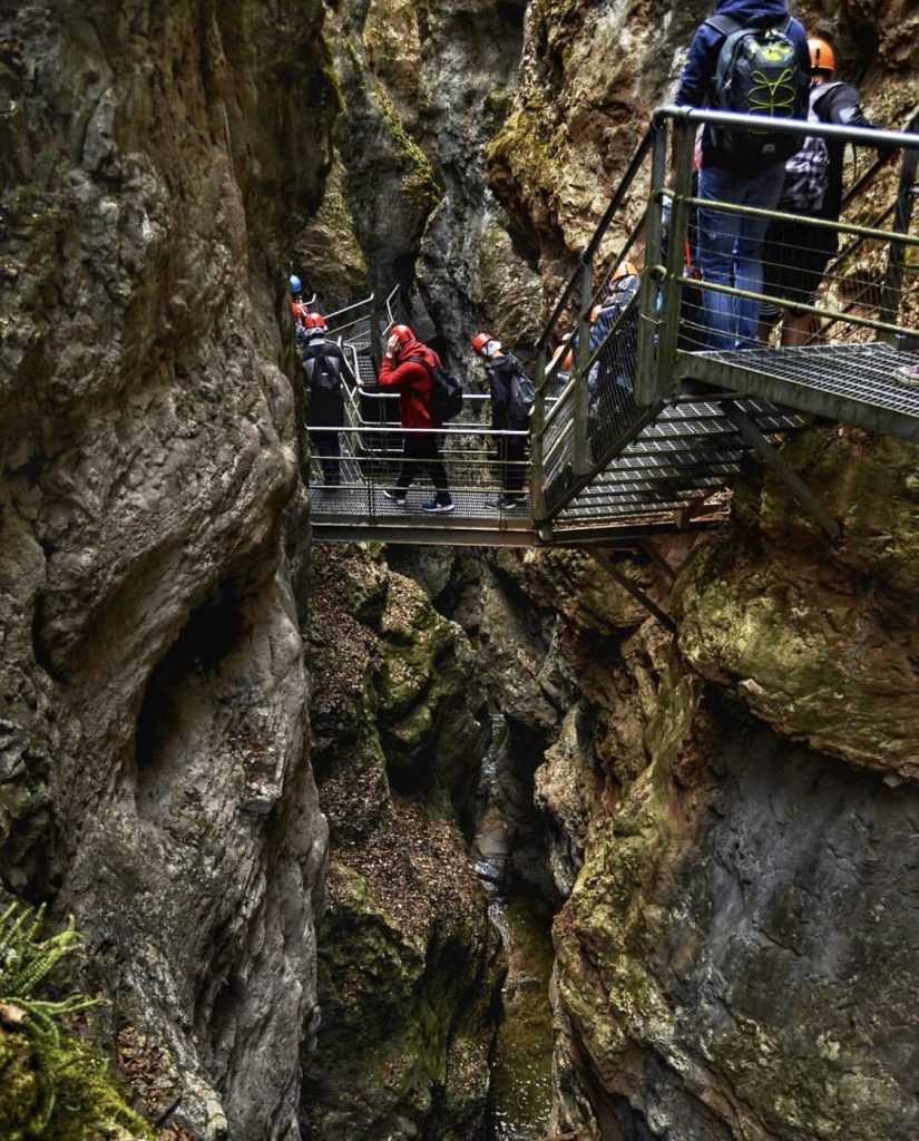 canyon in Val di Non-parco fluviale Novella