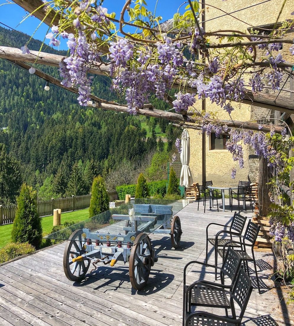 albergo cavallino bianco-rumo-giardino esterno