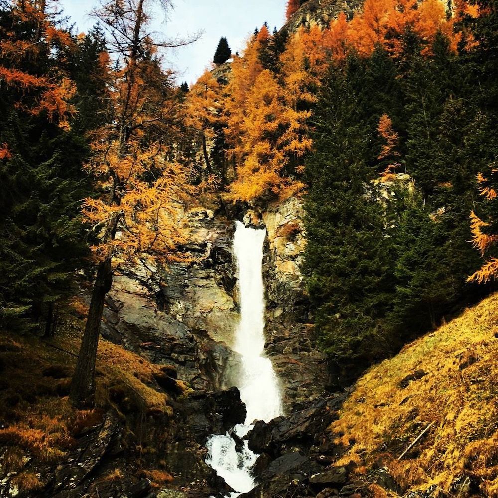 cascate di saent in autunno