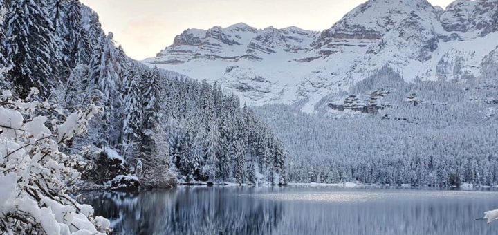 lago di tovel inverno