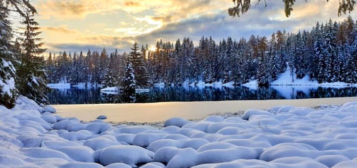 lago di tret inverno