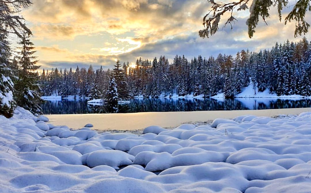 lago di tret inverno