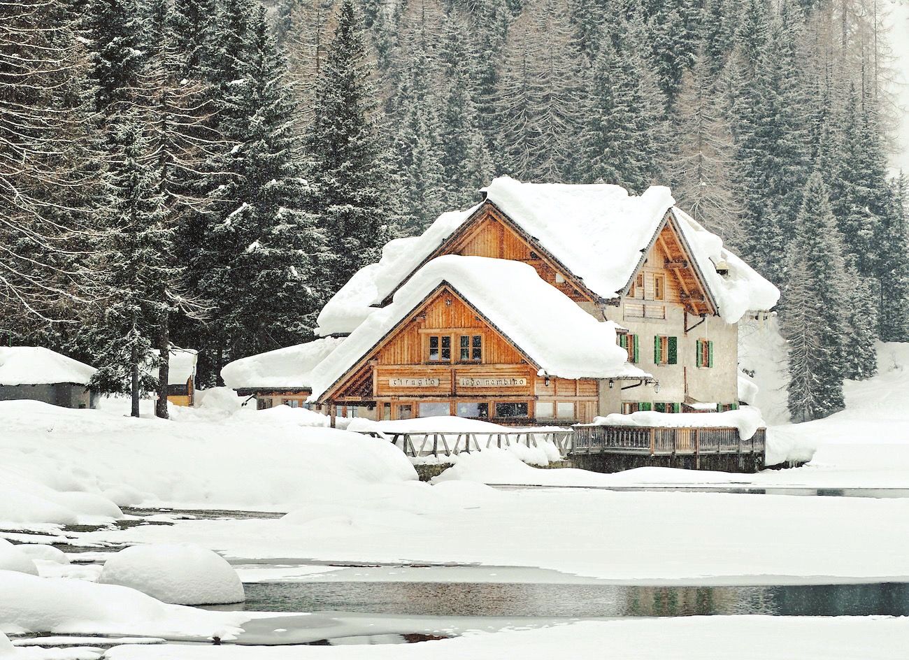 lago nambino inverno