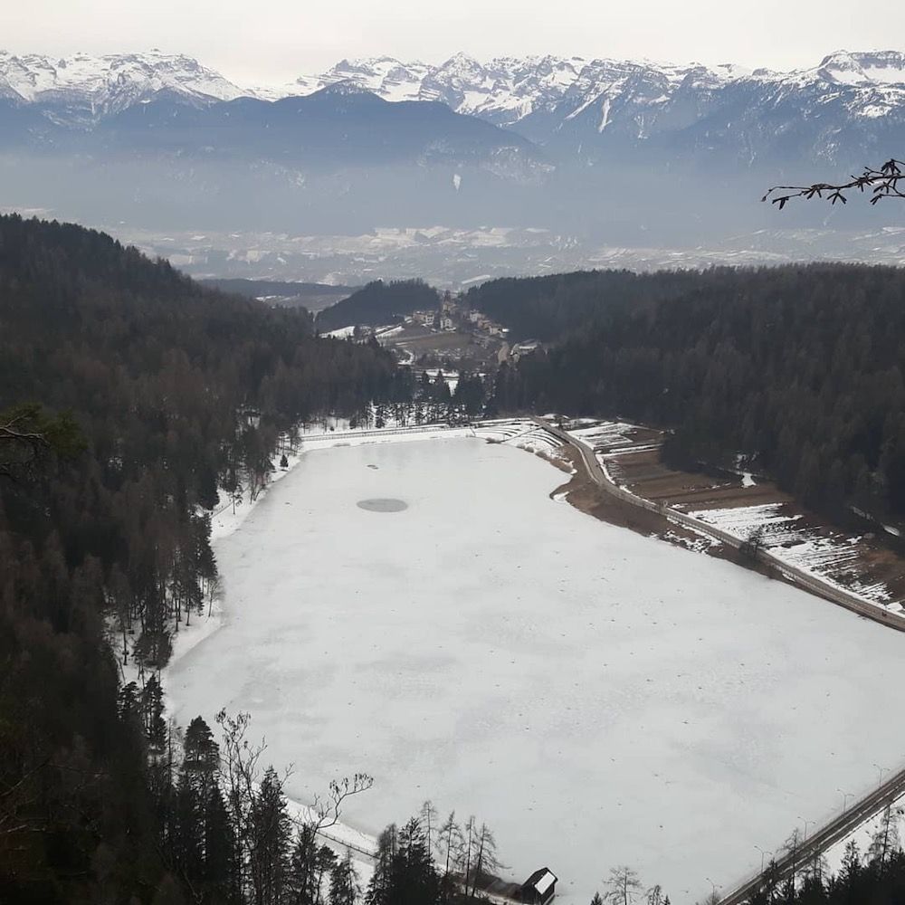 belvedere passeggiata della merlonga in inverno