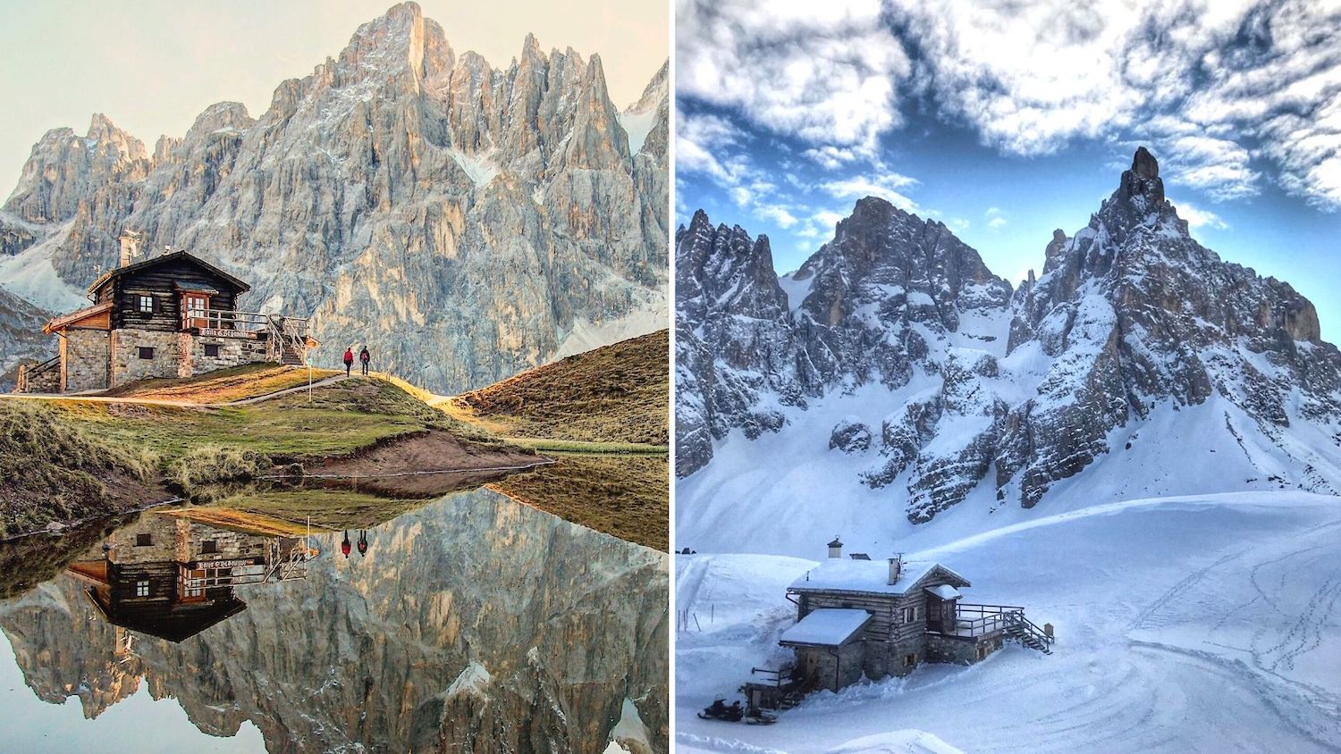 Confronto estate inverno in Trentino, 25 posti spettacolari Confronto estate inverno in Trentino, 25 posti spettacolari