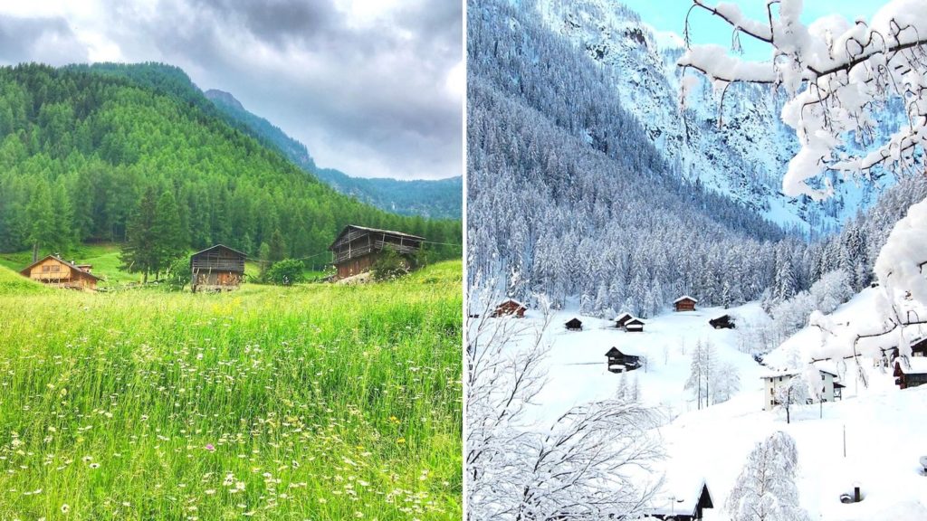 val di rabbi estate inverno