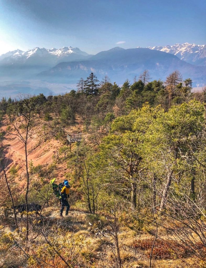 passeggiata bosco orna coredo