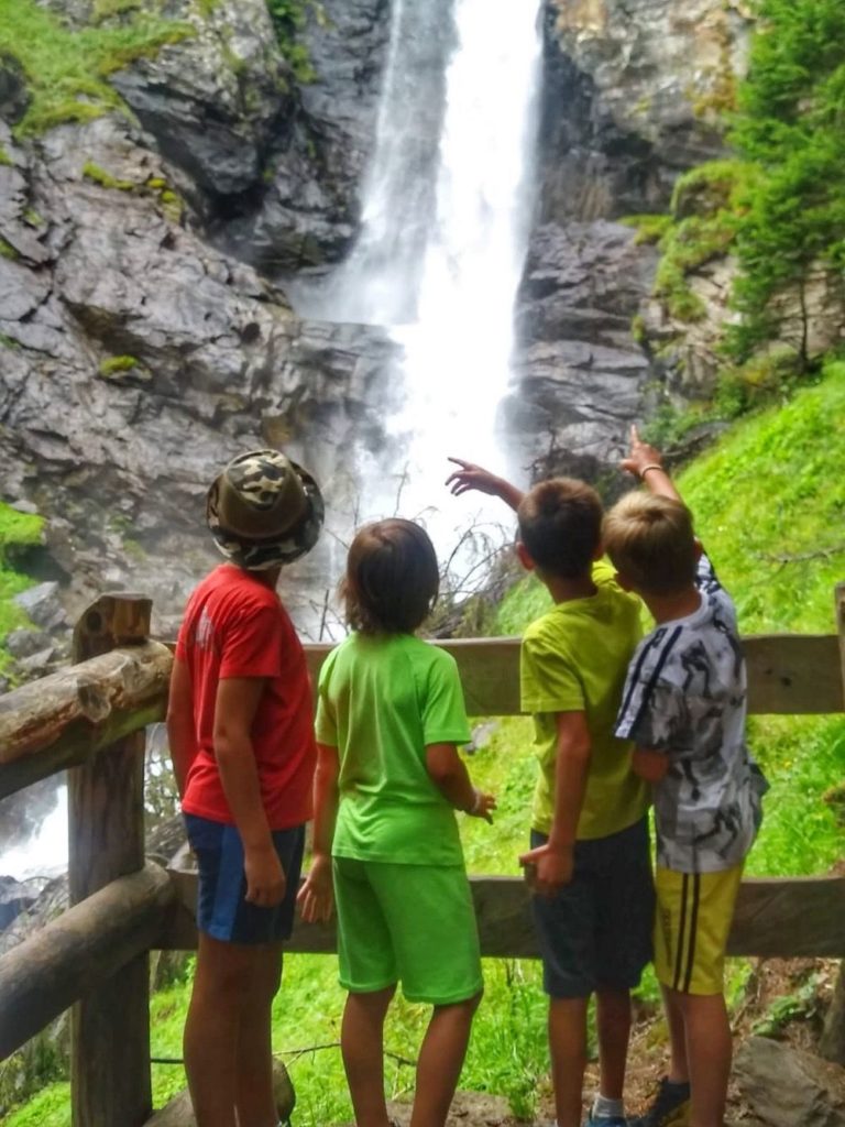 sentiero cascate di saent