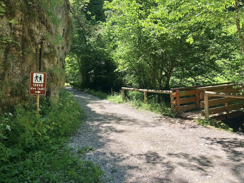 sentiero san romedio tavon due laghi