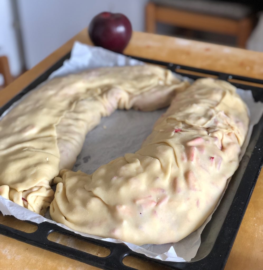 strudel con impasto alla panna