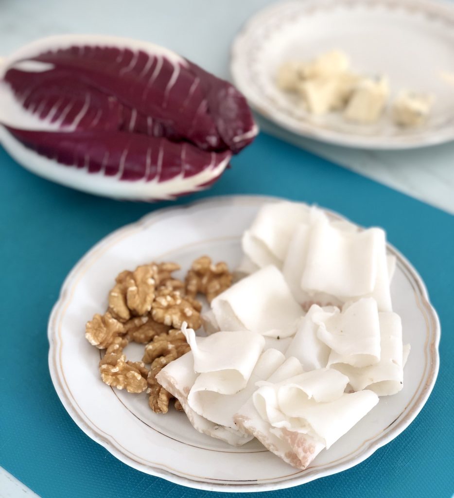 lardo noci radicchio