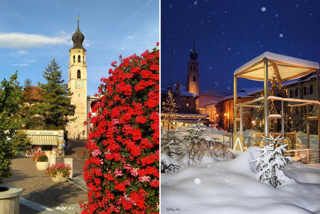 fondo-paesi in val di non a confronto estate inverno