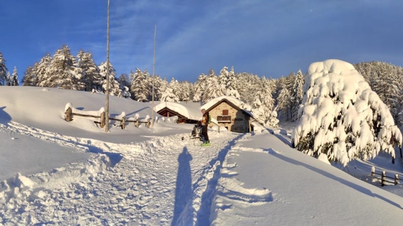 malga rodeza predaia inverno