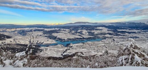 panoramica val di non inverno