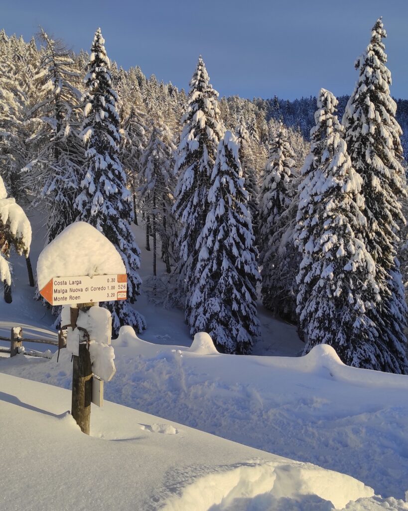 malga rodeza in inverno