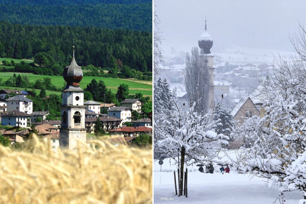 sarnonico confronto estate inverno