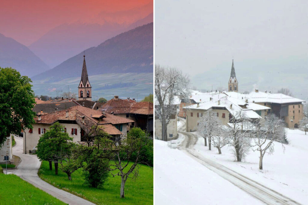 sei confronto paesi val di non estate inverno