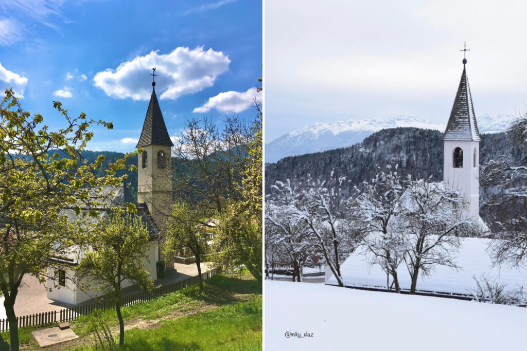 tret-paesi in val di non a confronto estate inverno