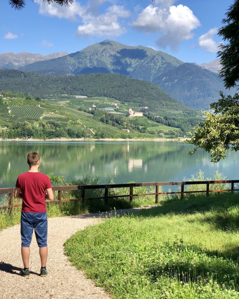 lago di santa giustina e monte pin