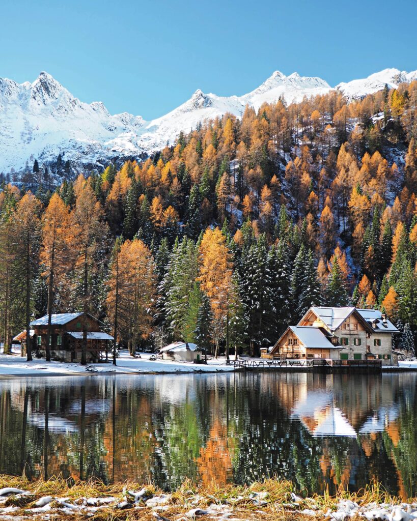 lago nambino autunno