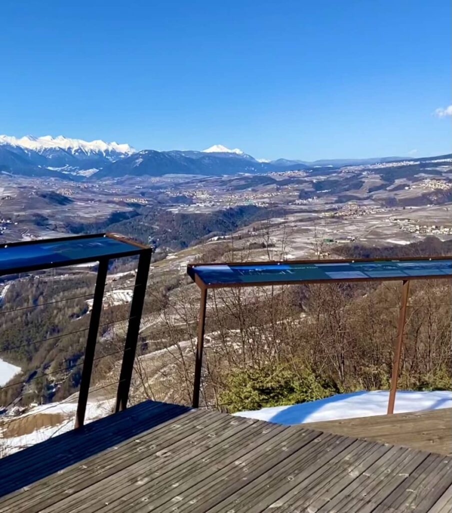 punto panoramico torre di visione val di non