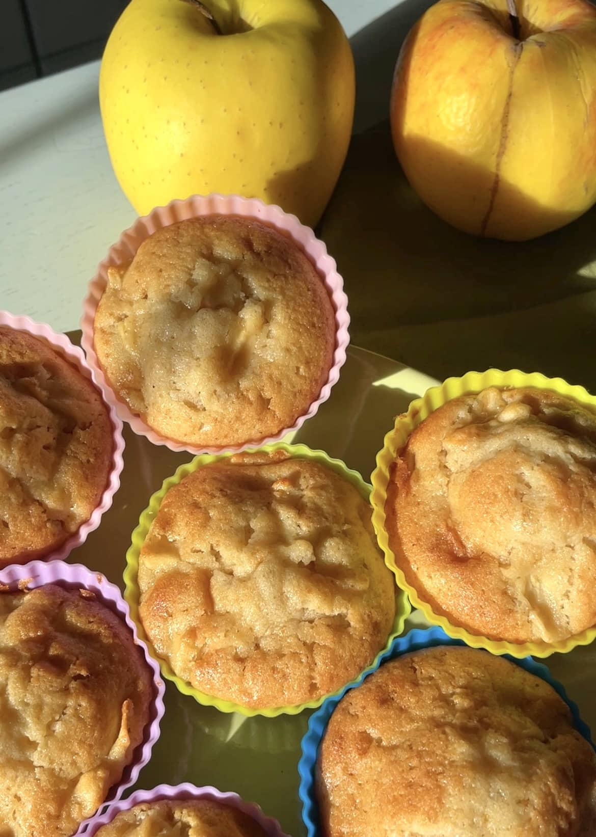 muffin con mele e mascarpone