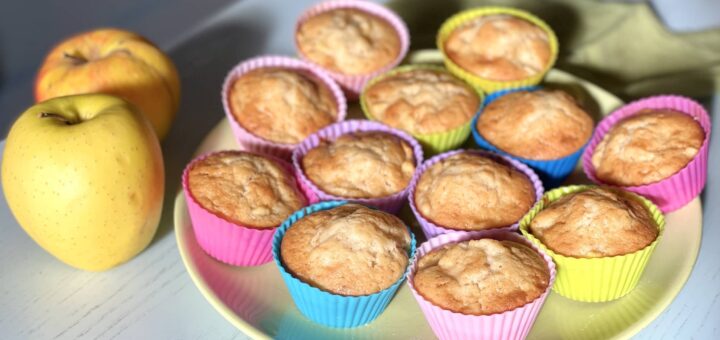 muffin con mele e mascarpone