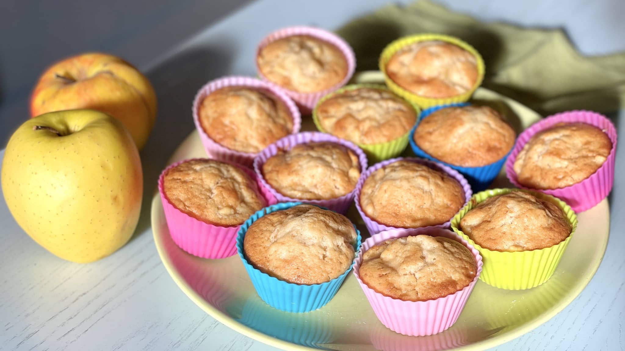 muffin con mele e mascarpone