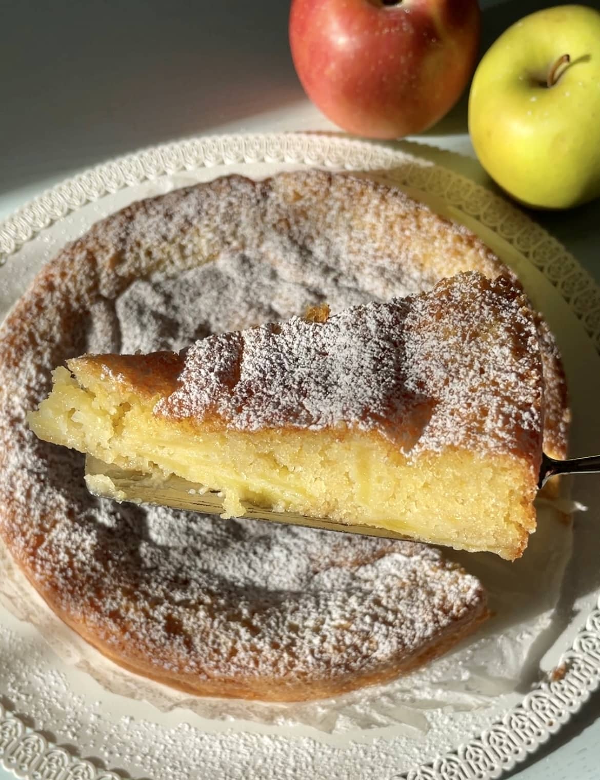 torta di mele burrosa