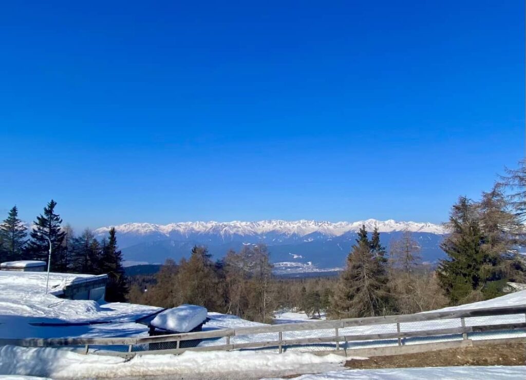 sentiero mendola monte penegal inverno