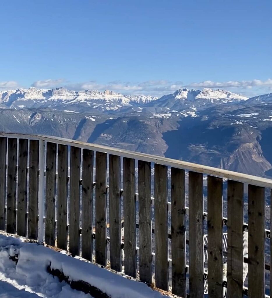 sentiero mendola monte penegal inverno