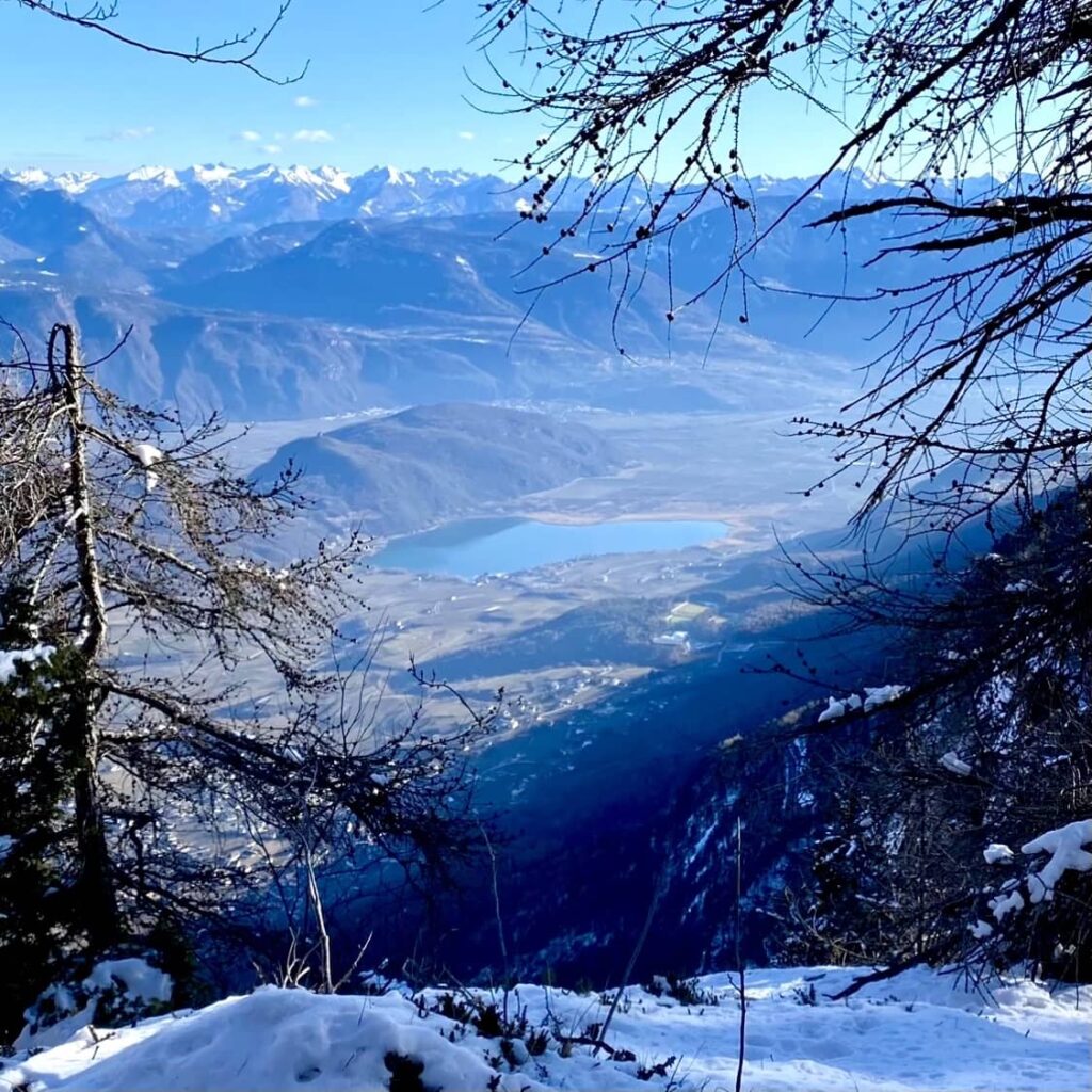 vista sul lago di caldaro