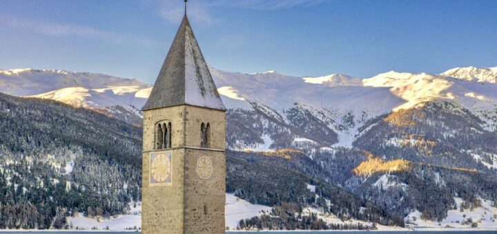 lago di resia inverno